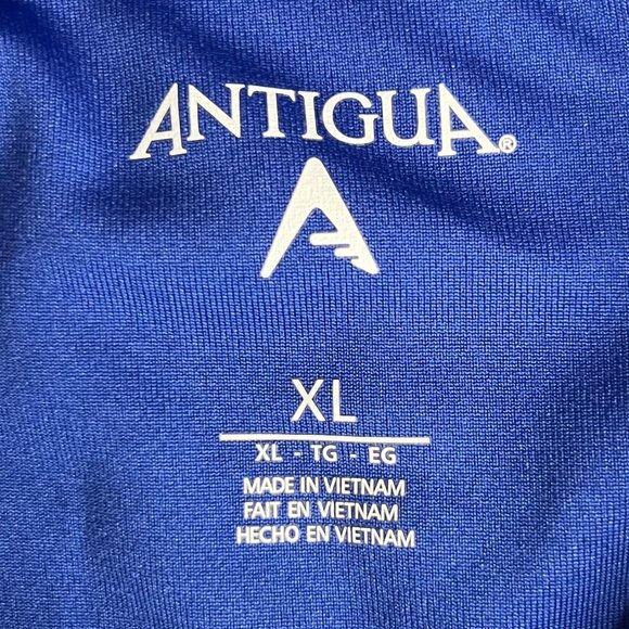 Antigua Golf Polo Shirt Bud Light Mens XL Blue Work Shirt - Picture 5 of 7